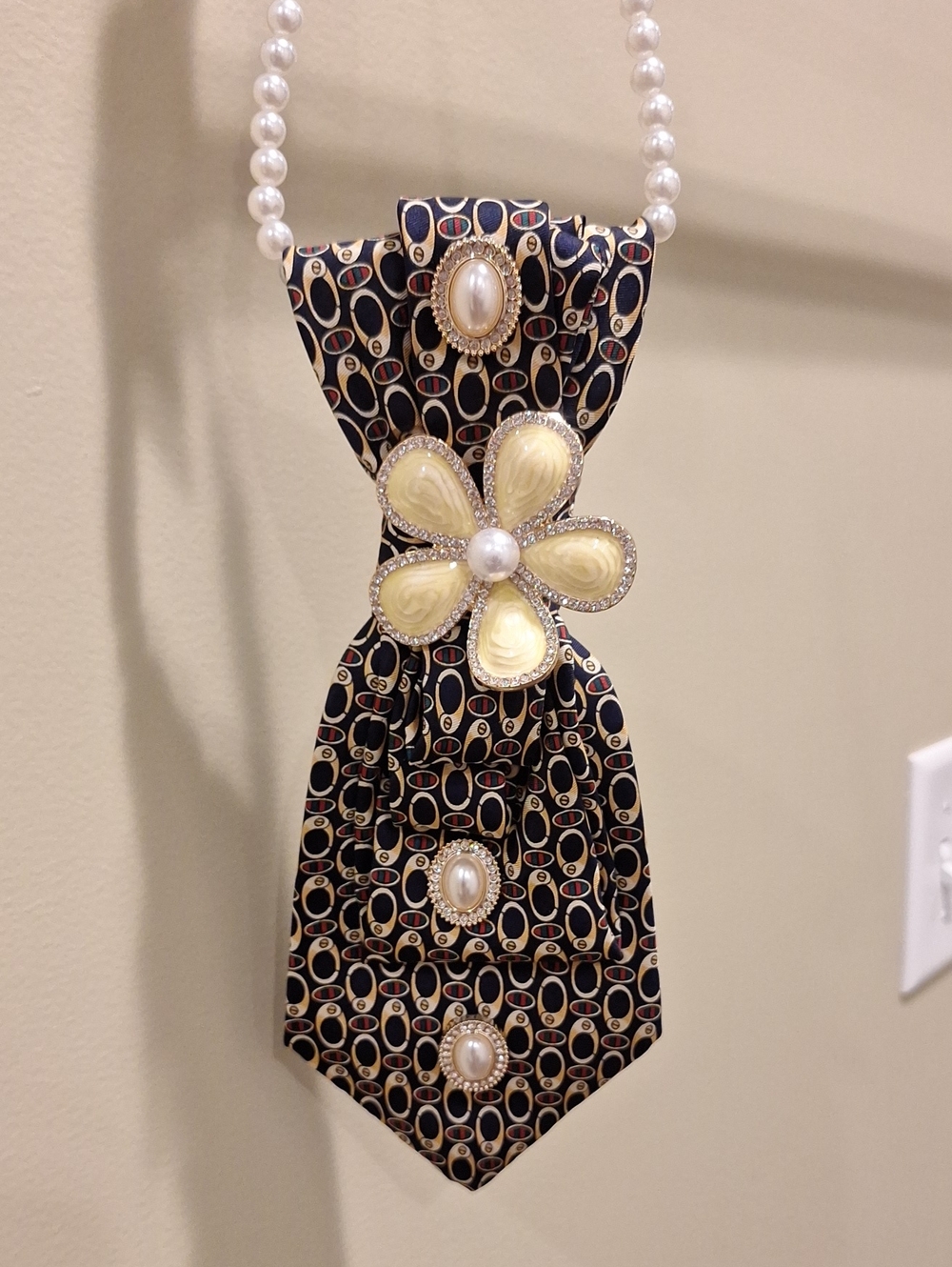 Towne Square Upcycled Necktie Necklace